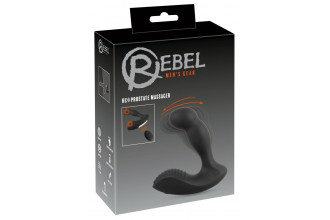 Черный вибростимулятор простаты RC Prostate Massager - 13,1 см.