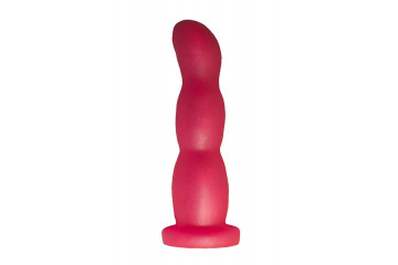 Розовый гелевый массажер простаты - 15 см.