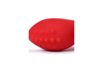 Красный силиконовый вибростимулятор простаты Proman - 12,5 см.