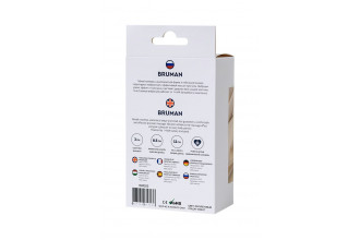 Фиолетовый вибростимулятор простаты Bruman - 12 см.