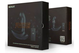 Черный вибромассажер простаты и промежности Nexus Ride - 14 см.
