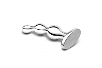 Стальной анальный фаллоимитатор для простаты Stainless Steel Anal Beads - 13 см.