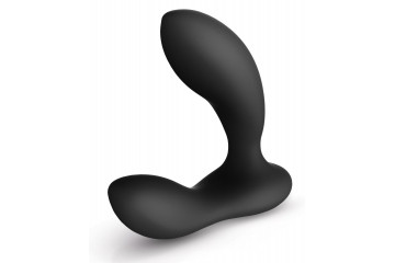 Чёрный перезаряжаемый стимулятор простаты Bruno Black