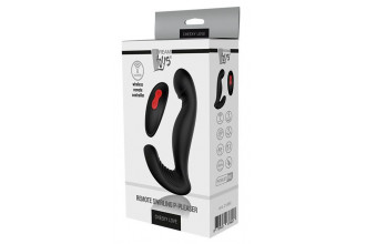 Черный вибромассажер простаты SWIRLING P-PLEASER