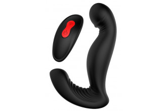 Черный вибромассажер простаты SWIRLING P-PLEASER