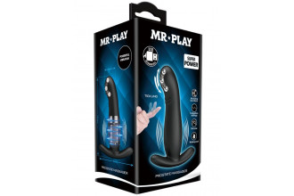 Черный вибромассажёр простаты Mr.Play - 12,7 см.