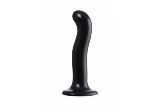Черный стимулятор для пар P&G-Spot Dildo Size L - 19 см.