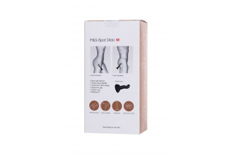Черный стимулятор для пар P&G-Spot Dildo Size L - 19 см.
