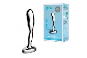 Стальной стимулятор простаты Stainless Steel Prostate Plug - 11,5 см.