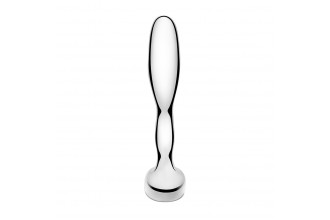 Стальной стимулятор простаты Stainless Steel Prostate Plug - 11,5 см.