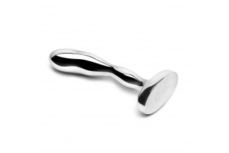 Стальной стимулятор простаты Stainless Steel Prostate Plug - 11,5 см.