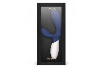 Синий вибромассажер простаты Lelo Loki Wave 2 - 19,6 см.