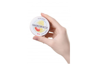 Массажная свеча «Романтический массаж» с ароматом клубники и шампанского - 30 мл.