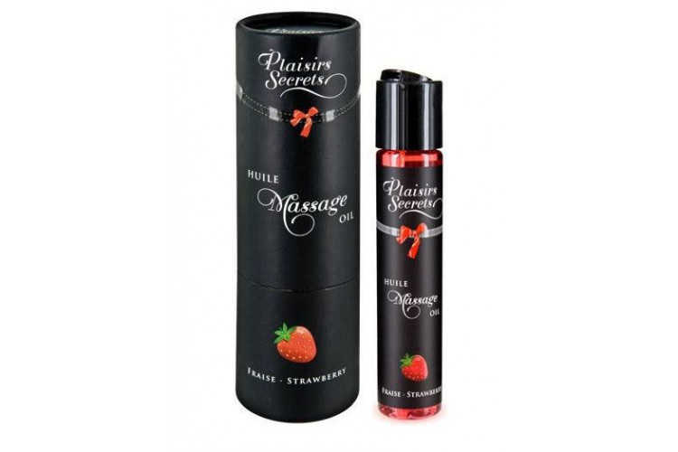 Массажное масло с ароматом клубники Huile de Massage Gourmande Fraise des Bois - 59 мл.