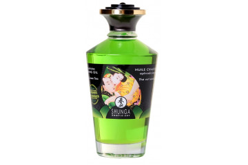 Массажное интимное масло с ароматом зелёного чая - 100 мл.