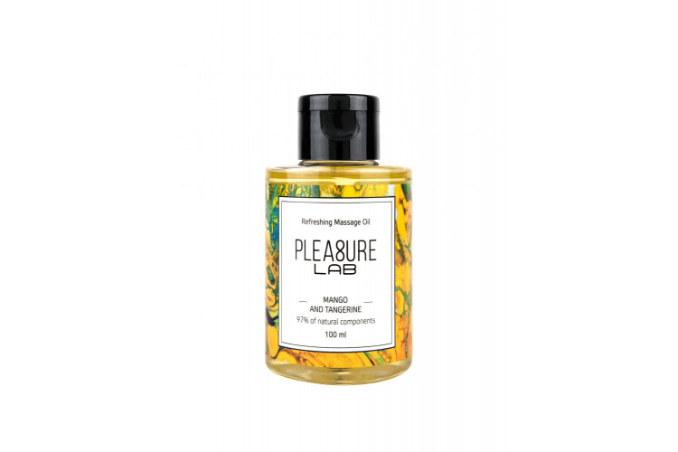 Массажное масло Pleasure Lab Refreshing с ароматом манго и мандарина - 100 мл.