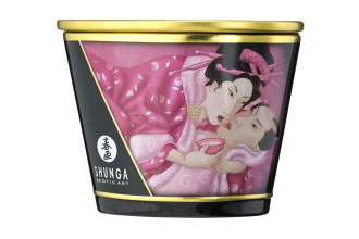 Массажная свеча Rose Petals с ароматом розы - 170 мл.