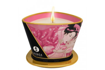 Массажная свеча Rose Petals с ароматом розы - 170 мл.