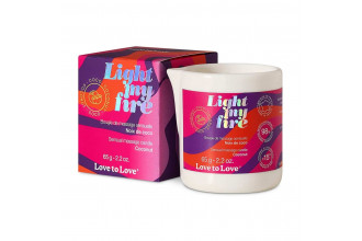 Массажная свеча Light My Fire Coconut с ароматом кокоса - 65 гр.