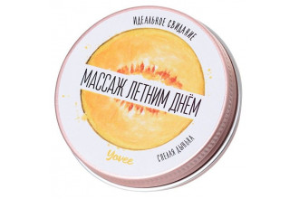 Массажная свеча «Массаж летним днём» с ароматом дыни - 30 мл.