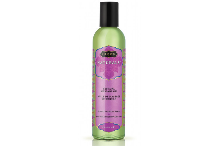 Массажное масло Naturals Island Passion Berry с ароматом тропических фруктов - 236 мл.