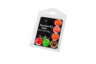 Набор из 6 шариков с ароматизированными массажными маслами Brazilian Balls