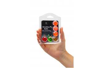 Набор из 6 шариков с ароматизированными массажными маслами Brazilian Balls