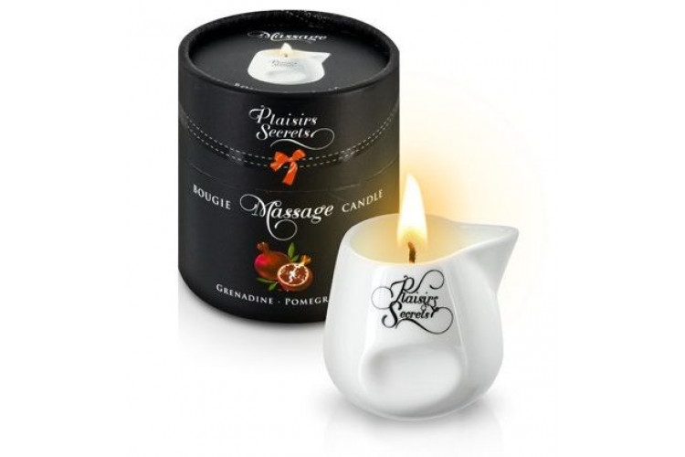 Массажная свеча с ароматом граната Bougie de Massage Gourmande Grenadine - 80 мл.
