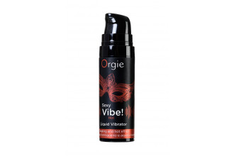 Разогревающий гель для массажа ORGIE Sexy Vibe Hot с эффектом вибрации - 15 мл.