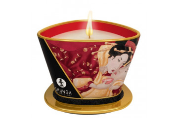 Массажная свеча Sparkling Strawberry Wine с ароматом клубничного вина - 170 мл.