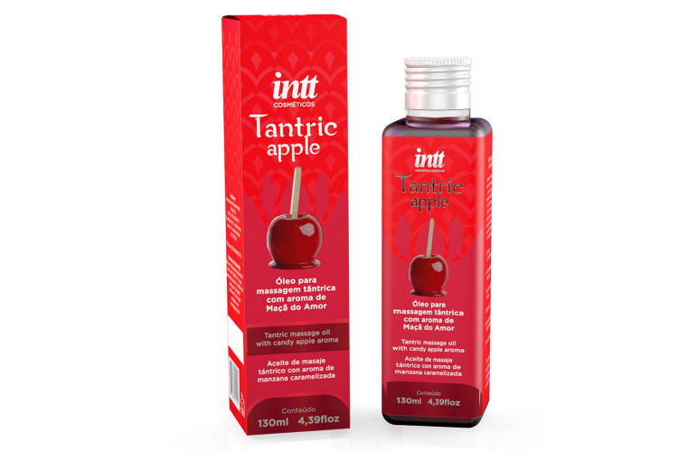 Массажное масло Tantric Apple с ароматом яблока - 130 мл.