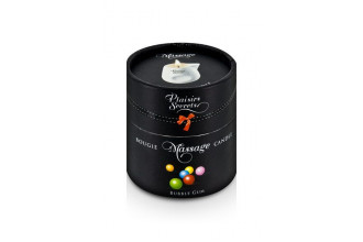 Массажная свеча с ароматом бубль-гума Bougie de Massage Gourmande Bubble Gum - 80 мл.