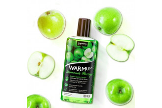 Массажное масло WARMup Green Apple с ароматом яблока - 150 мл.