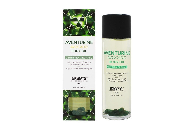 Органическое массажное масло AVENTURINE AVOCADO - 100 мл.