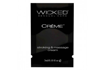 Крем для массажа и мастурбации Wicked Stroking and Massage Creme - 3 мл.