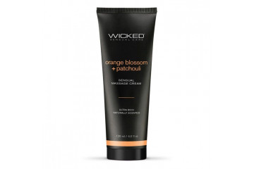 Массажный легкий крем WICKED Orange Blossom plus Patchouli - 120 мл.