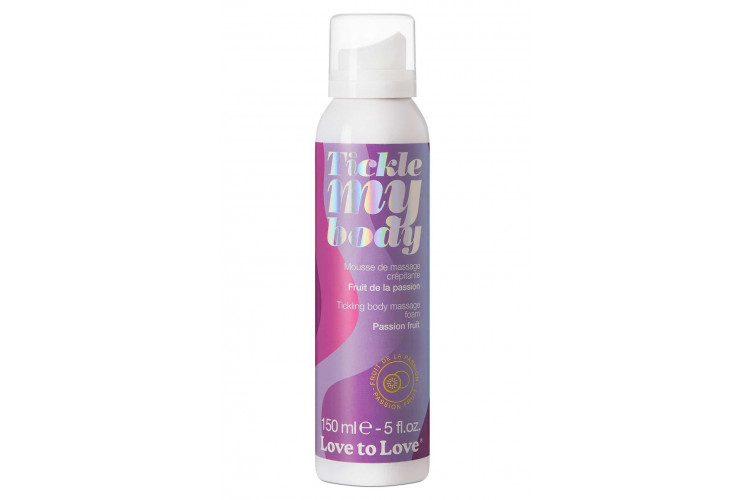Массажная хрустящая пенка Tickle My Body Passion Fruit с ароматом маракуйи - 150 мл.