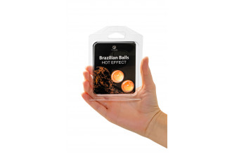 Набор из 2 шариков с массажным маслом Brazilian Balls с разогревающим эффектом Набор из 2 шариков с массажным маслом Brazilian Balls с разогревающим эффектом