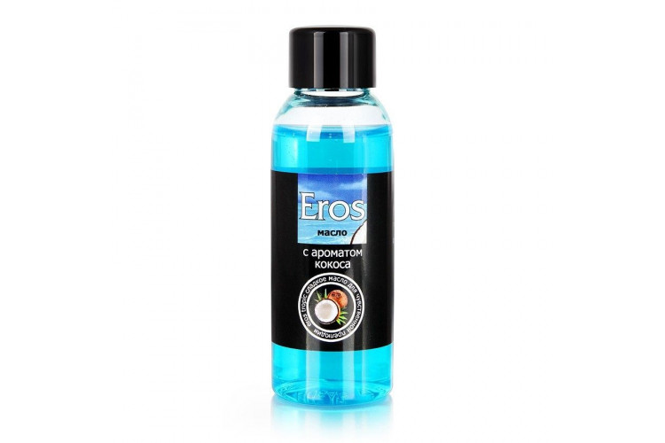 Массажное масло Eros Tropic с ароматом кокоса - 50 мл.