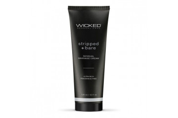 Массажный легкий крем WICKED Stripped plus Bare - 120 мл.