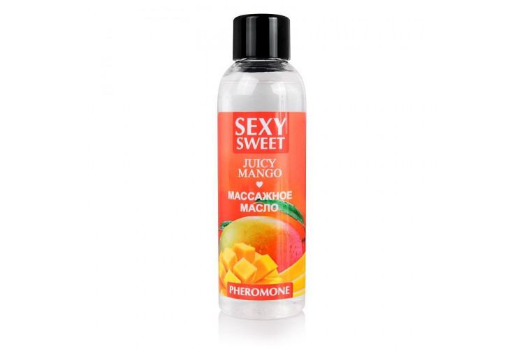 Массажное масло Sexy Sweet Juicy Mango с феромонами и ароматом манго - 75 мл.
