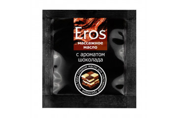 Массажное масло Eros с ароматом шоколада - 4 гр.