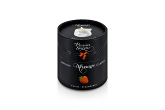 Массажная свеча с ароматом клубники Bougie de Massage Gourmande Fraise - 80 мл.