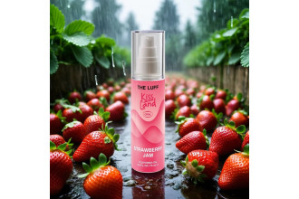 Съедобное массажное масло Kiss Land Strawberry Jam - 75 мл.