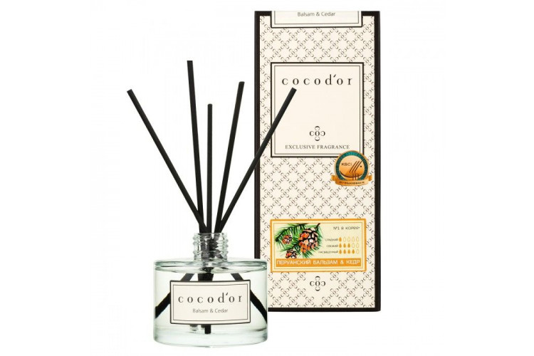 Арома-диффузор для помещений Перуанский бальзам и кедр - 200 мл. Арома-диффузор для помещений Перуанский бальзам и кедр - 200 мл.