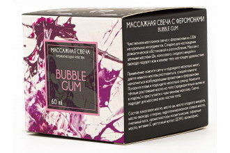Массажная свеча Bubble Gum - 60 мл.