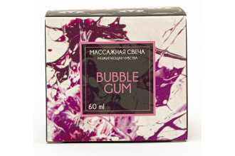 Массажная свеча Bubble Gum - 60 мл.