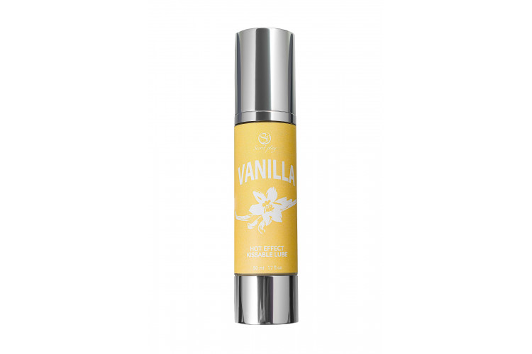 Массажное масло 2-в-1 Vanilla Hot Effect с разогревающим эффектом и вкусом ванили - 50 мл.