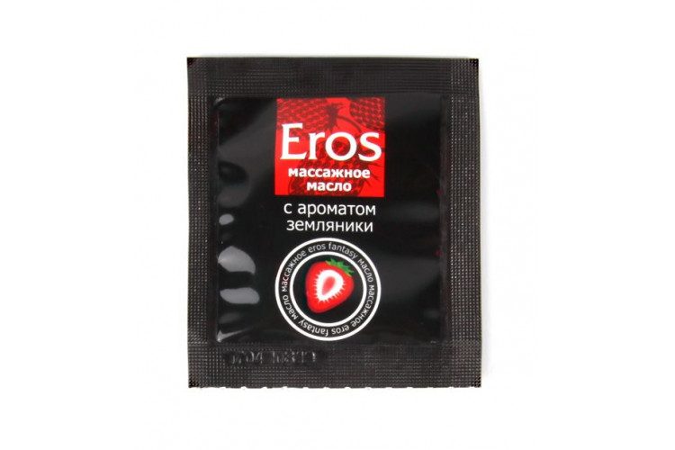 Саше массажного масла с ароматом земляники Eros fantasy - 4 гр.