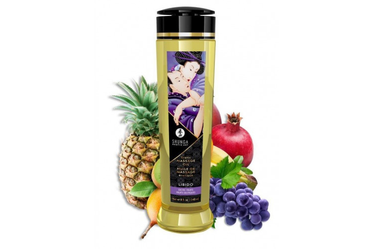 Массажное масло Libido Exotic Fruits с ароматом экзотических фруктов - 240 мл.